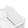 imageGraco Paris 4in1 Convertible Crib  GREENGUARD Gold Certified Converts to Toddler Bed Daybed and Full Bed Fits Standard Crib Mattress Adjustable Mattress Base Frosted OatWhite