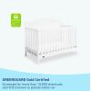 imageGraco Paris 4in1 Convertible Crib  GREENGUARD Gold Certified Converts to Toddler Bed Daybed and Full Bed Fits Standard Crib Mattress Adjustable Mattress Base Frosted OatWhite