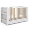 imageGraco ReadwithMe 4in1 Convertible Crib with Drawer Olive with Driftwood  GREENGUARD Gold Certified Converts to Toddler Bed Daybed and Functional BookshelvesWhite With Driftwood