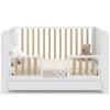 imageGraco ReadwithMe 4in1 Convertible Crib with Drawer Olive with Driftwood  GREENGUARD Gold Certified Converts to Toddler Bed Daybed and Functional BookshelvesWhite With Driftwood