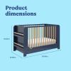 imageGraco ReadwithMe 4in1 Convertible Crib with Drawer Olive with Driftwood  GREENGUARD Gold Certified Converts to Toddler Bed Daybed and Functional BookshelvesMidnight Blue With Driftwood
