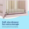 imageGraco ReadwithMe 4in1 Convertible Crib with Drawer Olive with Driftwood  GREENGUARD Gold Certified Converts to Toddler Bed Daybed and Functional BookshelvesBlush With Driftwood