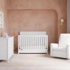 imageGraco Sasha 5in1 Convertible Crib with Drawer Frosted Oat  GREENGUARD Gold Certified Wood Crib Converts to Toddler Bed Daybed FullSize Bed Stylish Classic DesignWhite