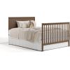 imageGraco Sasha 5in1 Convertible Crib with Drawer Frosted Oat  GREENGUARD Gold Certified Wood Crib Converts to Toddler Bed Daybed FullSize Bed Stylish Classic DesignHazelnut