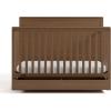 imageGraco Sasha 5in1 Convertible Crib with Drawer Frosted Oat  GREENGUARD Gold Certified Wood Crib Converts to Toddler Bed Daybed FullSize Bed Stylish Classic DesignHazelnut