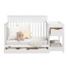 imageGraco Shiloh 5in1 Convertible Crib ampamp Changer with Drawer Driftwood  GREENGUARD Gold Certified Baby Crib Crafted from Wood Converts to Toddler Bed Daybed and FullSize BedWhite