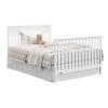imageGraco Shiloh 5in1 Convertible Crib ampamp Changer with Drawer Driftwood  GREENGUARD Gold Certified Baby Crib Crafted from Wood Converts to Toddler Bed Daybed and FullSize BedWhite