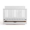 imageGraco Shiloh 5in1 Convertible Crib ampamp Changer with Drawer Driftwood  GREENGUARD Gold Certified Baby Crib Crafted from Wood Converts to Toddler Bed Daybed and FullSize BedWhite