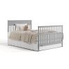 imageGraco Shiloh 5in1 Convertible Crib ampamp Changer with Drawer Driftwood  GREENGUARD Gold Certified Baby Crib Crafted from Wood Converts to Toddler Bed Daybed and FullSize BedPebble Gray