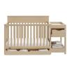 imageGraco Shiloh 5in1 Convertible Crib ampamp Changer with Drawer Driftwood  GREENGUARD Gold Certified Baby Crib Crafted from Wood Converts to Toddler Bed Daybed and FullSize BedDriftwood