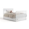 imageGraco Shiloh 5in1 Convertible Crib ampamp Changer with Drawer Driftwood  GREENGUARD Gold Certified Baby Crib Crafted from Wood Converts to Toddler Bed Daybed and FullSize BedWhite