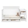 imageGraco Shiloh 5in1 Convertible Crib ampamp Changer with Drawer Driftwood  GREENGUARD Gold Certified Baby Crib Crafted from Wood Converts to Toddler Bed Daybed and FullSize BedWhite
