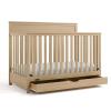 imageGraco Shiloh 5in1 Convertible Crib ampamp Changer with Drawer Driftwood  GREENGUARD Gold Certified Baby Crib Crafted from Wood Converts to Toddler Bed Daybed and FullSize BedDriftwood