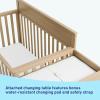 imageGraco Shiloh 5in1 Convertible Crib ampamp Changer with Drawer Driftwood  GREENGUARD Gold Certified Baby Crib Crafted from Wood Converts to Toddler Bed Daybed and FullSize BedDriftwood