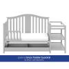 imageGraco Solano 4in1 Convertible Crib with Drawer Pebble Gray  GREENGUARD Gold Certified Includes FullSize Nursery Storage DrawerPebble Gray