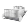 imageGraco Solano 4in1 Convertible Crib with Drawer Pebble Gray  GREENGUARD Gold Certified Includes FullSize Nursery Storage DrawerPebble Gray