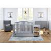imageGraco Solano 4in1 Convertible Crib with Drawer Pebble Gray  GREENGUARD Gold Certified Includes FullSize Nursery Storage DrawerPebble Gray