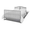 imageGraco Solano 4in1 Convertible Crib with Drawer Pebble Gray  GREENGUARD Gold Certified Includes FullSize Nursery Storage DrawerPebble Gray