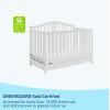 imageGraco Solano 4in1 Convertible Crib with Drawer Pebble Gray  GREENGUARD Gold Certified Includes FullSize Nursery Storage DrawerWhite
