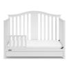 imageGraco Solano 4in1 Convertible Crib with Drawer Pebble Gray  GREENGUARD Gold Certified Includes FullSize Nursery Storage DrawerWhite