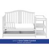 imageGraco Solano 4in1 Convertible Crib with Drawer Pebble Gray  GREENGUARD Gold Certified Includes FullSize Nursery Storage DrawerWhite