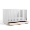imageGraco Theo 3in1 Convertible Baby Crib White  GREENGUARD Gold Certified Converts to Toddler Bed ampamp Daybed Fits Standard FullSize Baby Crib Mattress 4 Adjustable Mattress HeightsWhite