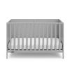 imageGraco Theo 3in1 Convertible Baby Crib White  GREENGUARD Gold Certified Converts to Toddler Bed ampamp Daybed Fits Standard FullSize Baby Crib Mattress 4 Adjustable Mattress HeightsPebble Gray