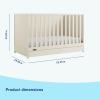 imageGraco Theo 3in1 Convertible Baby Crib White  GREENGUARD Gold Certified Converts to Toddler Bed ampamp Daybed Fits Standard FullSize Baby Crib Mattress 4 Adjustable Mattress HeightsFrosted Oat