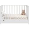 imageGraco Tristan 5in1 Convertible Crib with Drawer Frosted Oat  GREENGUARD Gold Certified Fits Standard Crib Mattress Premium Handle Converts to Toddler Bed Daybed and FullSize BedWhite