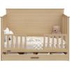 imageGraco Tristan 5in1 Convertible Crib with Drawer Frosted Oat  GREENGUARD Gold Certified Fits Standard Crib Mattress Premium Handle Converts to Toddler Bed Daybed and FullSize BedDriftwood