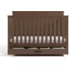imageGraco Tristan 5in1 Convertible Crib with Drawer Frosted Oat  GREENGUARD Gold Certified Fits Standard Crib Mattress Premium Handle Converts to Toddler Bed Daybed and FullSize BedHazelnut