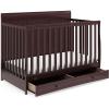 imageGraco Asheville 5in1 Convertible Crib with Drawer White  GREENGUARD Gold Certified Crib with Drawer Combo FullSize Nursery Storage Drawer Converts to Toddler Bed Daybed and FullSize BedEspresso