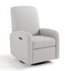 imageGraco Bellwood Power Recliner Swivel Glider Ivory Basketweave  Electronic Power Recliner for Nursery Includes DualUSB Charging Port for USBA ampamp USBC Glider Rocking Chair with Full ReclineSteel