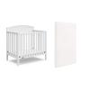 imageGraco Benton 4in1 Convertible Mini Crib with Bonus Crib Mattress White  GREENGUARD Gold Certified 275Inch Mattress Included Baby Crib Converts to Twin Bed Ideal for Small SpacesWhite