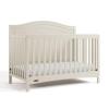 imageGraco Paris 4in1 Convertible Crib  GREENGUARD Gold Certified Converts to Toddler Bed Daybed and Full Bed Fits Standard Crib Mattress Adjustable Mattress Base Frosted OatFrosted Oat