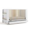 imageGraco ReadwithMe 4in1 Convertible Crib with Drawer Olive with Driftwood  GREENGUARD Gold Certified Converts to Toddler Bed Daybed and Functional BookshelvesWhite With Driftwood