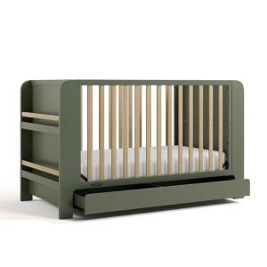 imageGraco ReadwithMe 4in1 Convertible Crib with Drawer Olive with Driftwood  GREENGUARD Gold Certified Converts to Toddler Bed Daybed and Functional BookshelvesOlive With Driftwood