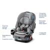 imageGraco 4Ever DLX SnugLock 4 in 1 Car Seat  Infant to Toddler Car Seat Featuring EasyInstall SnugLock Technology LeilaGeo Pop