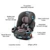 imageGraco 4Ever DLX SnugLock 4 in 1 Car Seat  Infant to Toddler Car Seat Featuring EasyInstall SnugLock Technology LeilaLeila