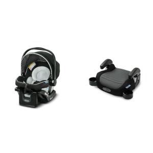 imageGraco SnugRide 35 Lite LX Infant Car Seat and TurboBooster 20 Backless Booster Car Seat Bundle