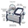 imageGraco Pack n Play Quick Connect Playard Portable Bassinet with Carry Handle FullSize Infant Bassinet Diaper Changer AlexAlex