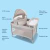 imageGraco Pack n Play Travel Dome Lux Playard 4in1 Baby Playpen with Bassinet Indoor or Outdoor Portable Playpen with UV 50 Canopy