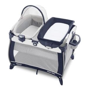 imageGraco Pack n Play Quick Connect Playard Portable Bassinet with Carry Handle FullSize Infant Bassinet Diaper Changer AlexAlex