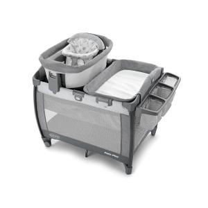 imageGraco Pack n Play Quick Connect Playard Portable Bassinet with Carry Handle FullSize Infant Bassinet Diaper Changer AlexLenny